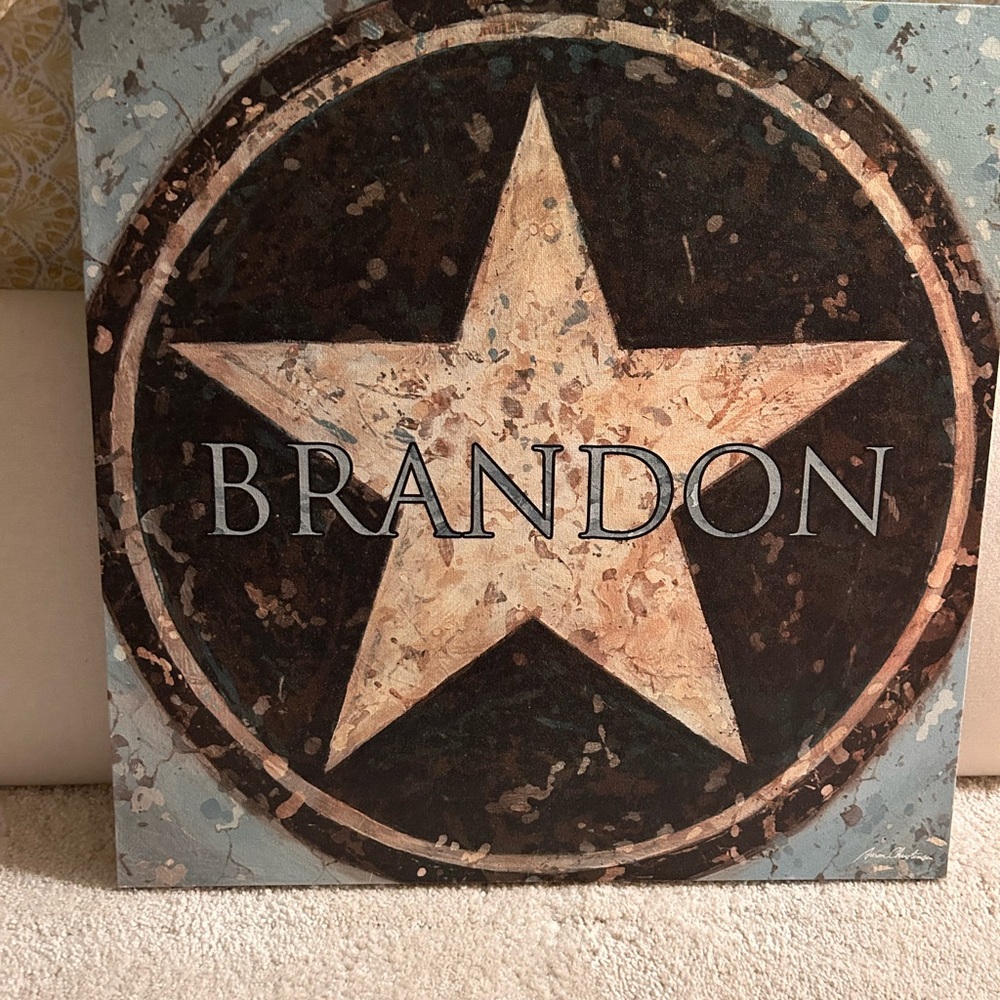 Name artwork for kid’s room